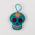 Embroidered Sugar Skull Ornament