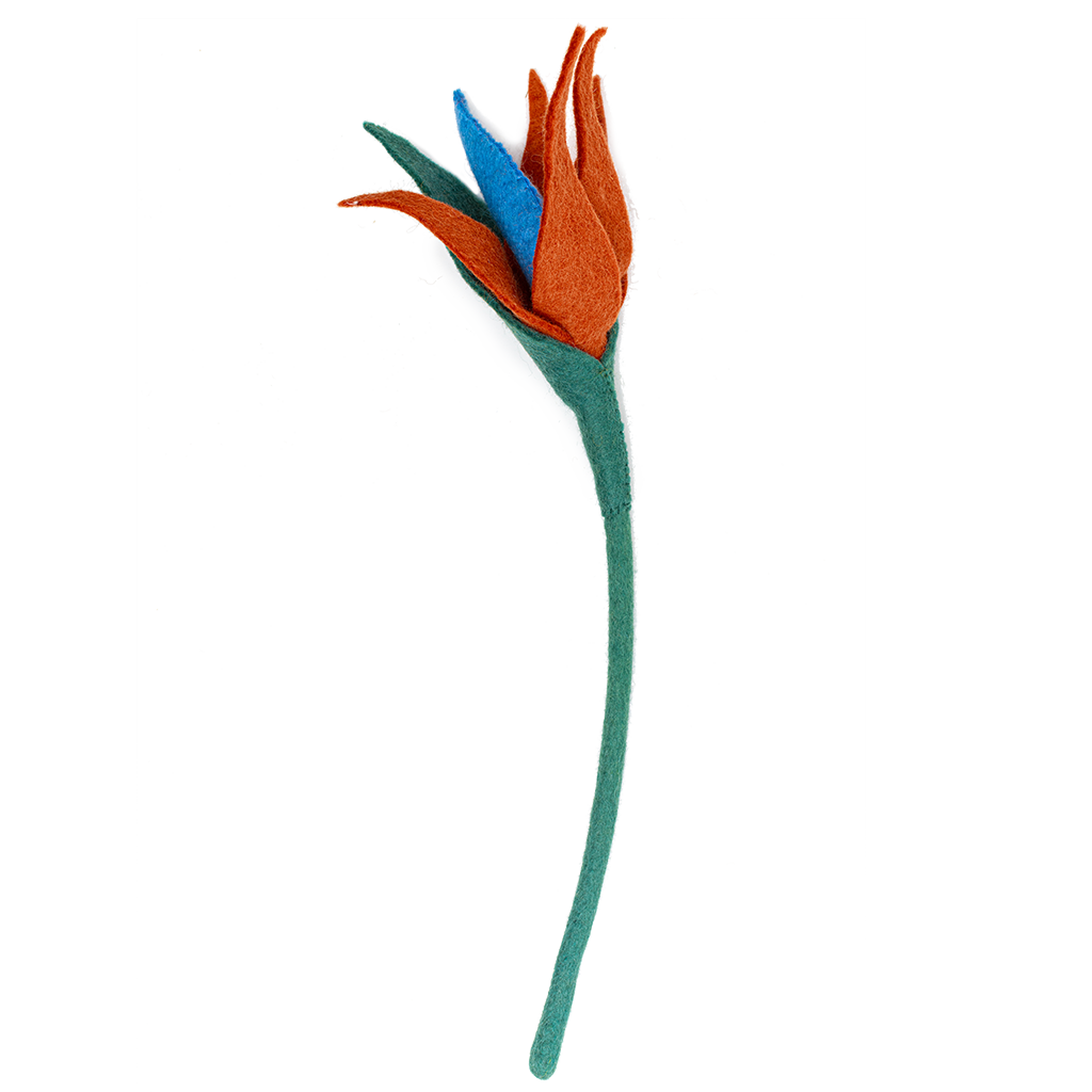 Felt Bird Paradise Flower
