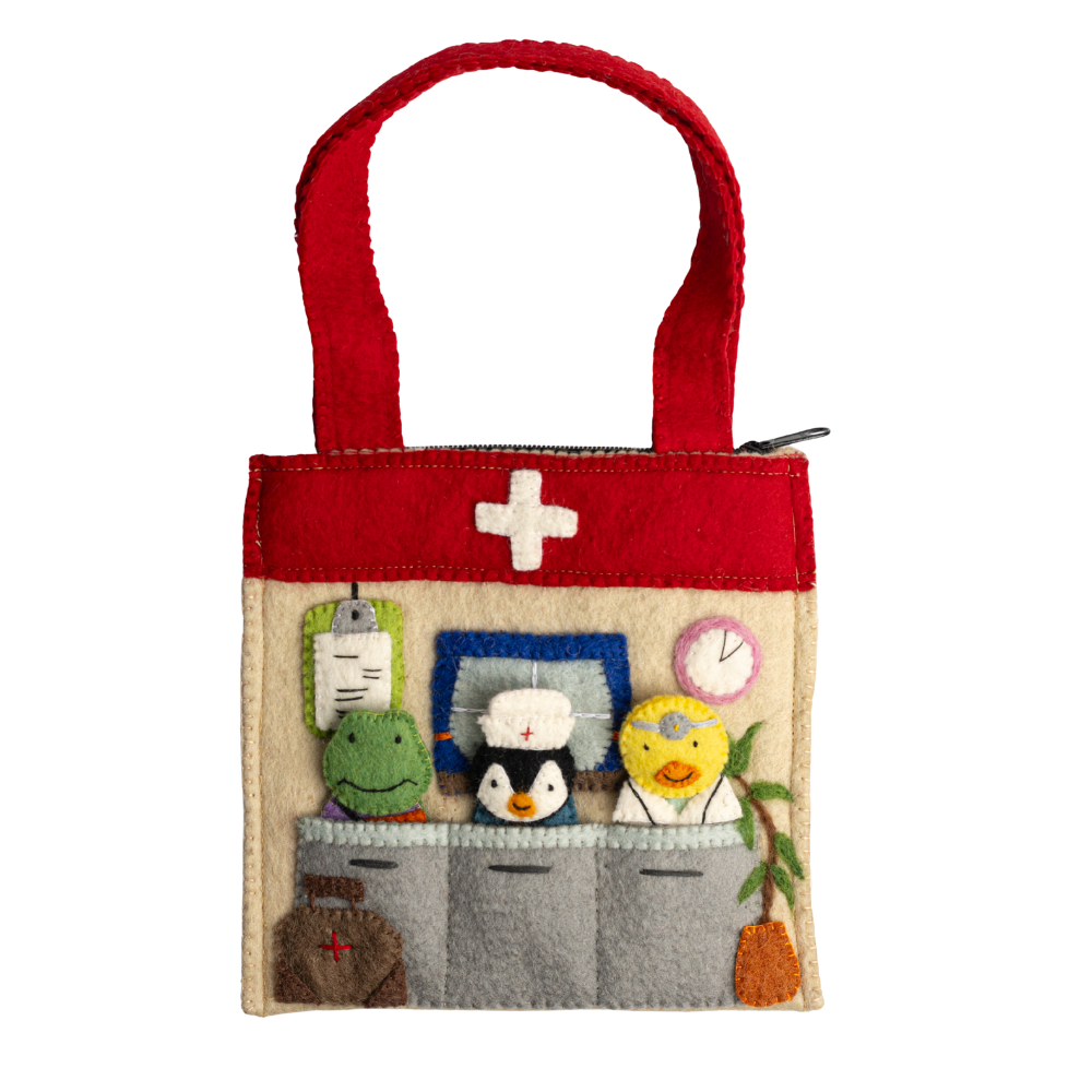 Felt Healthcare Puppet Bag