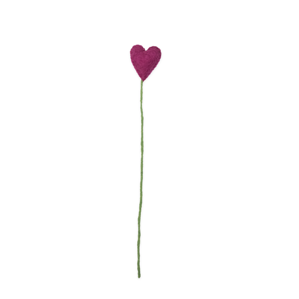 Felt Heart Stems