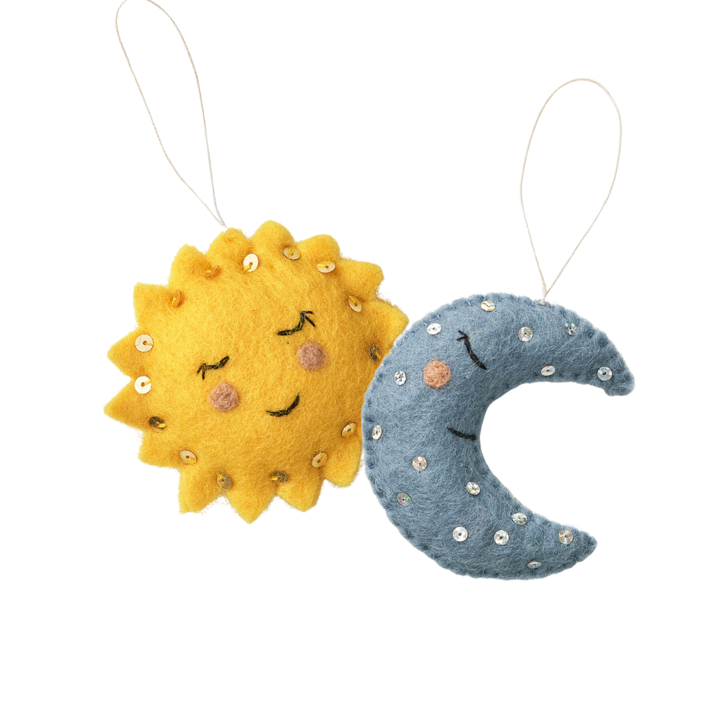 Felt Celestial Ornaments