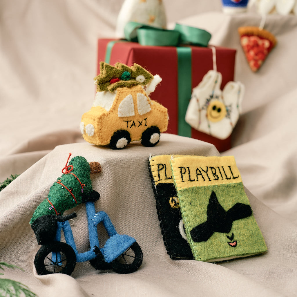 Felt City Bike Ornament