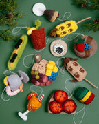 Felt Corn Dog Ornaments
