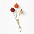 Felt Pumpkin Accent Stem