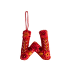 Embroidered Alphabet Ornaments