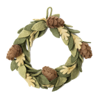 Felt Pinecone Wreath