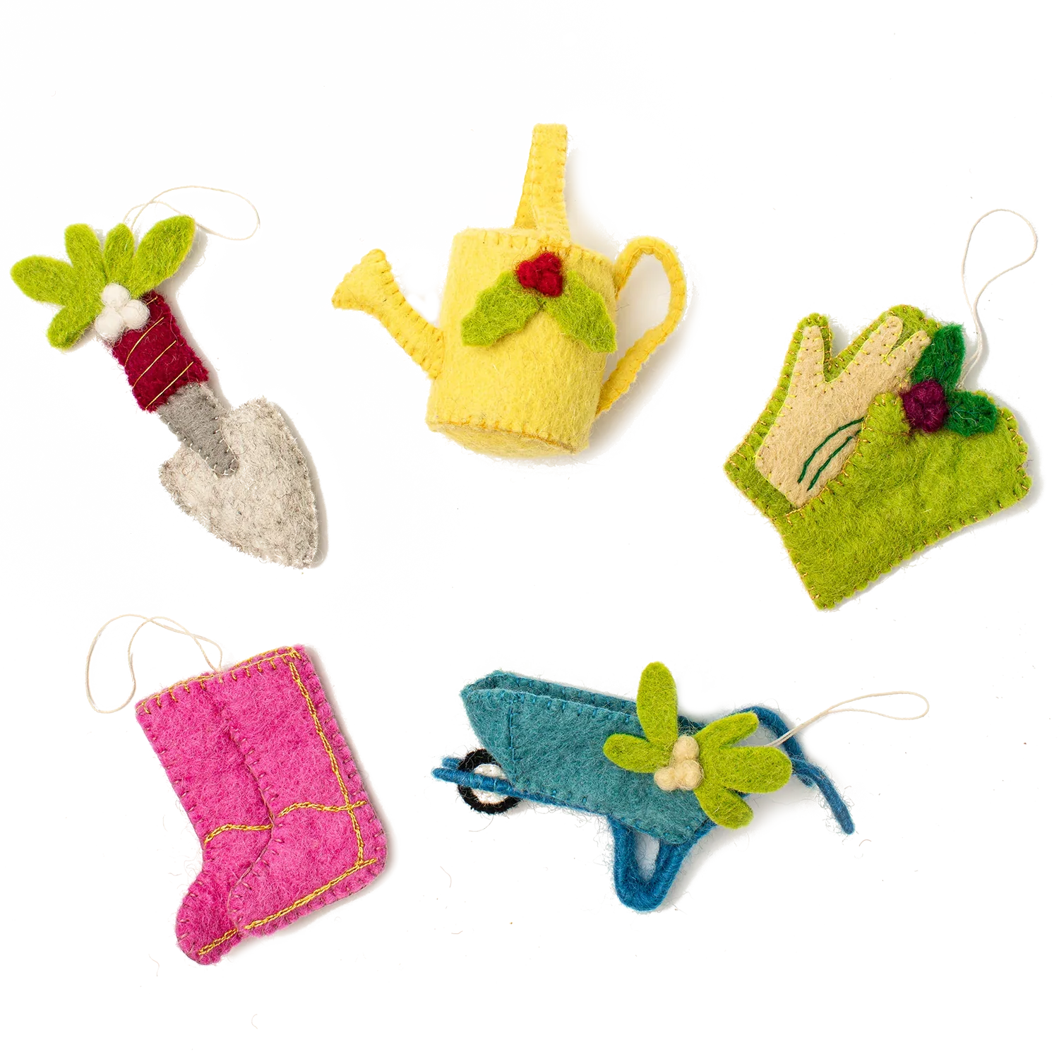 Felt Garden Ornaments