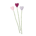 Felt Heart Stems