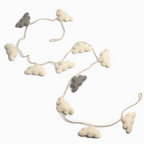 Felt Cloud Garland Grey