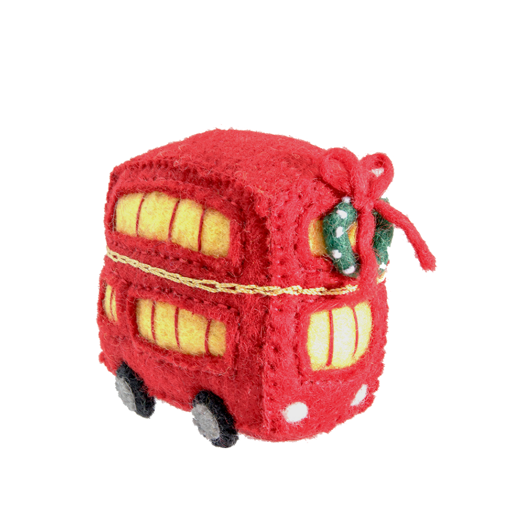 Felt Decker Bus Ornament