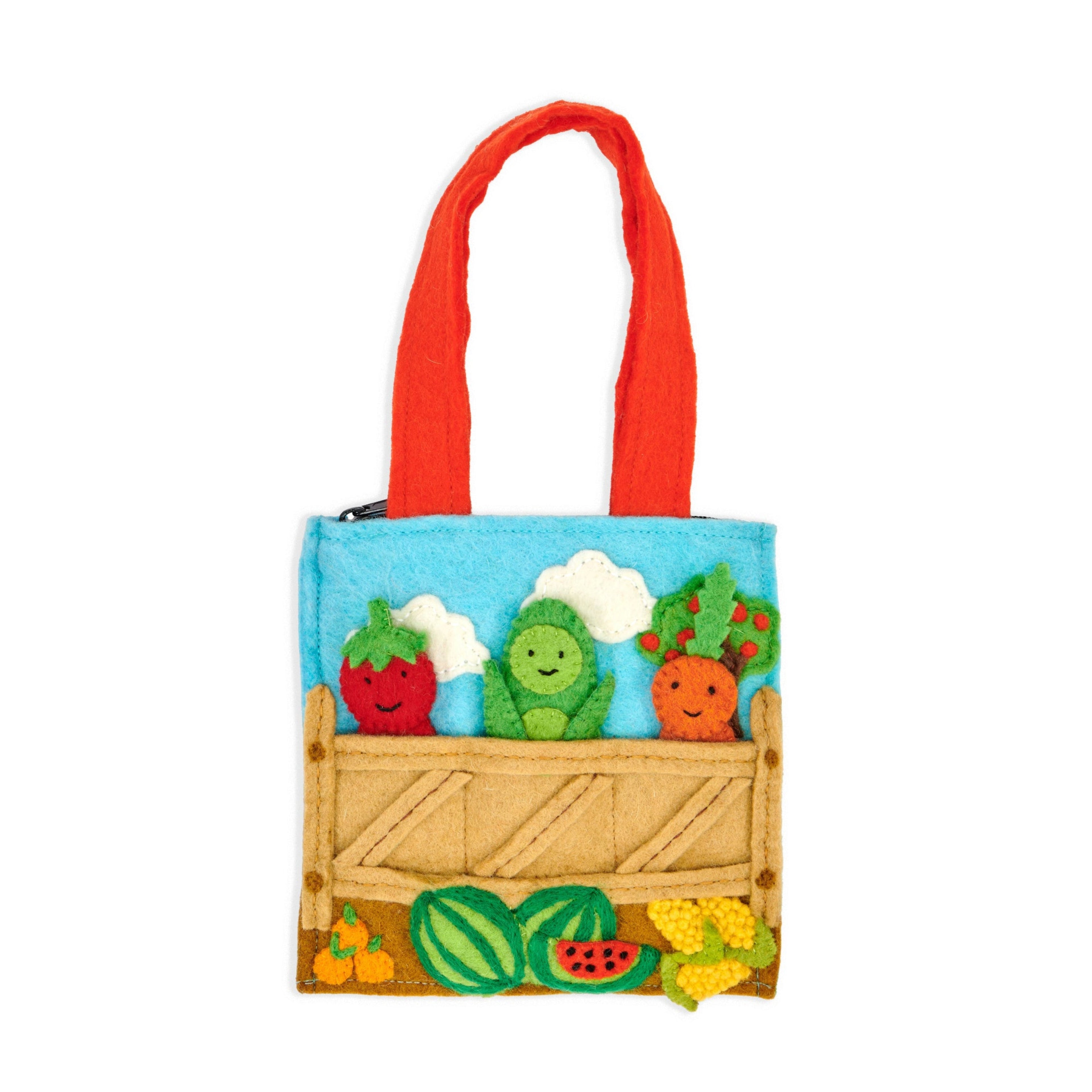 Felt Market Puppet Bag