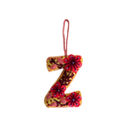 Embroidered Alphabet Ornaments
