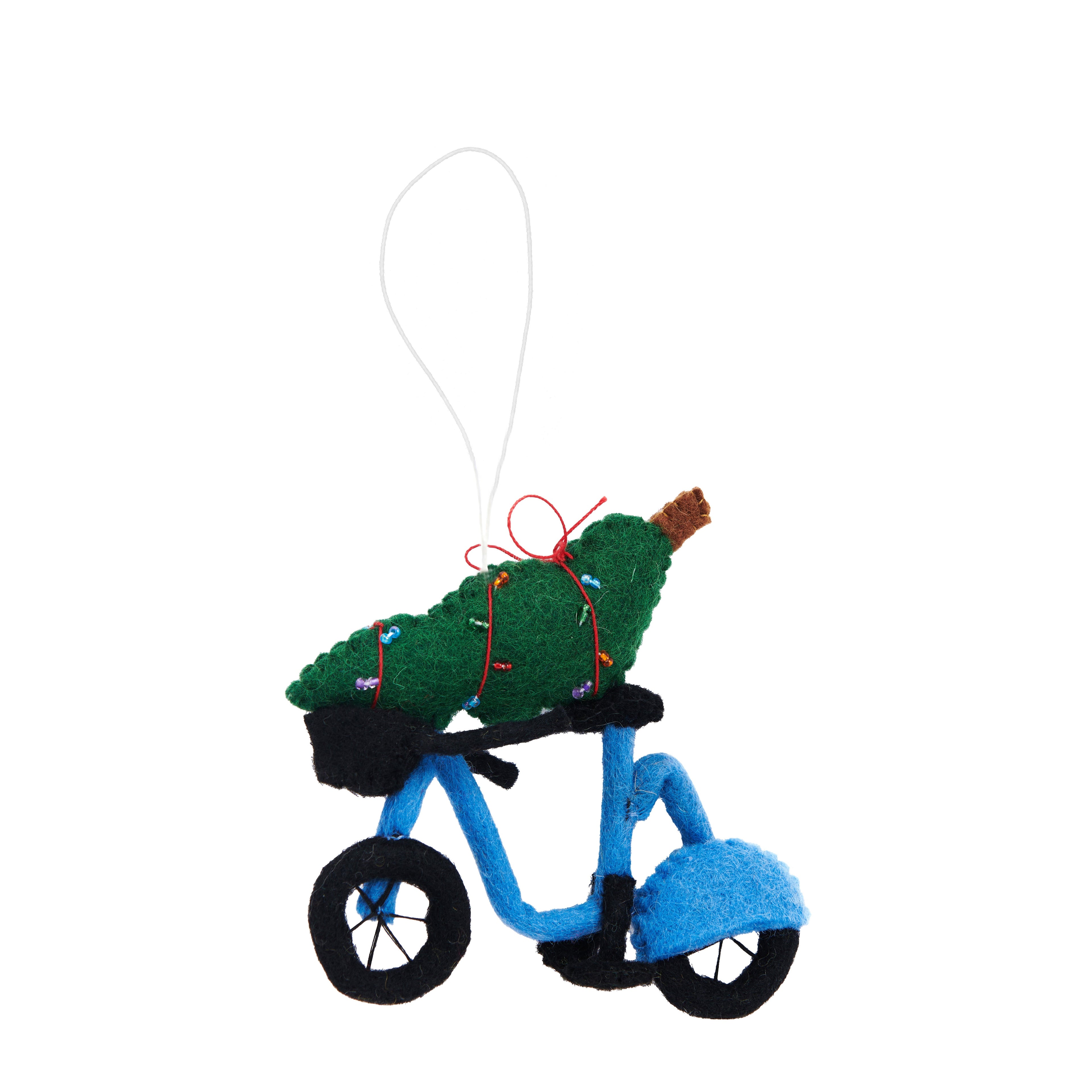 Felt City Bike Ornament