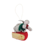 Felt Cheese Wedge Ornament