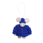 Felt Coat Mouse Ornament