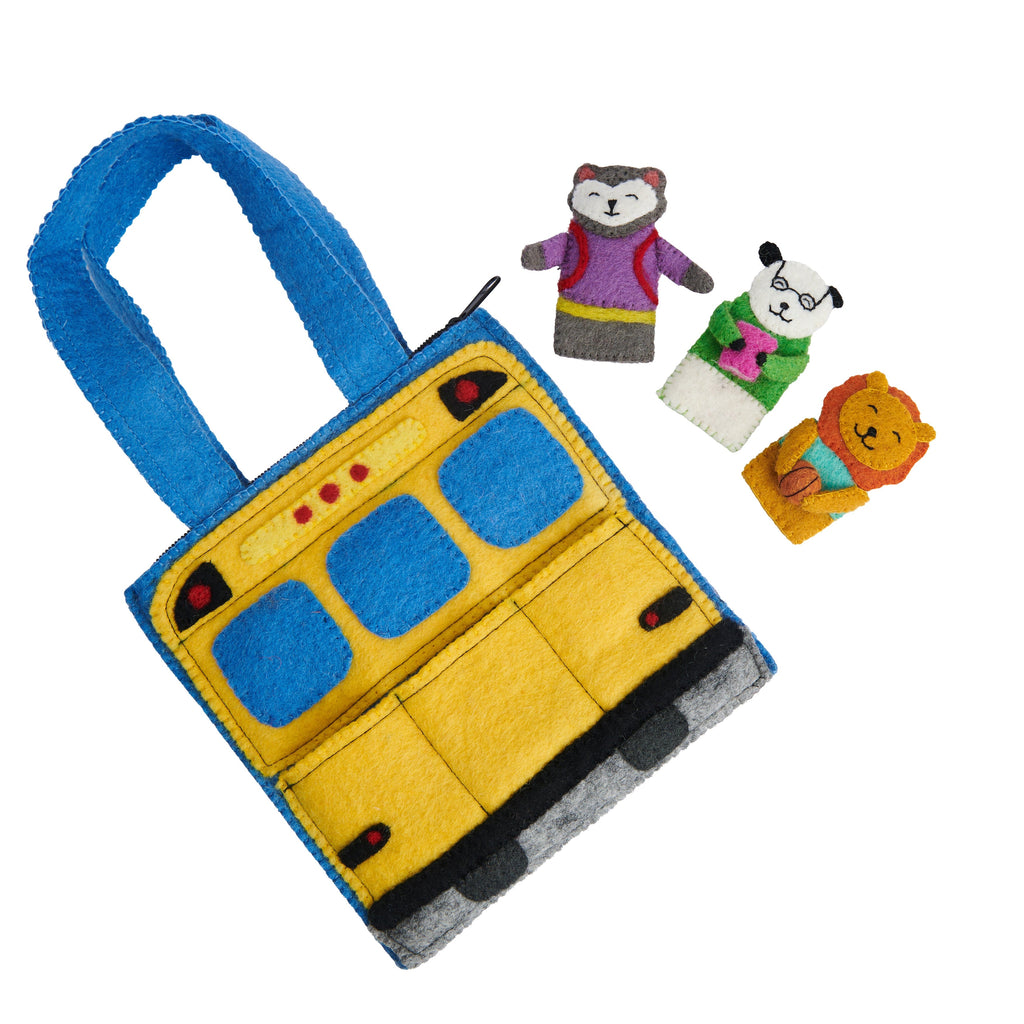 Felt Bus Puppet Bag
