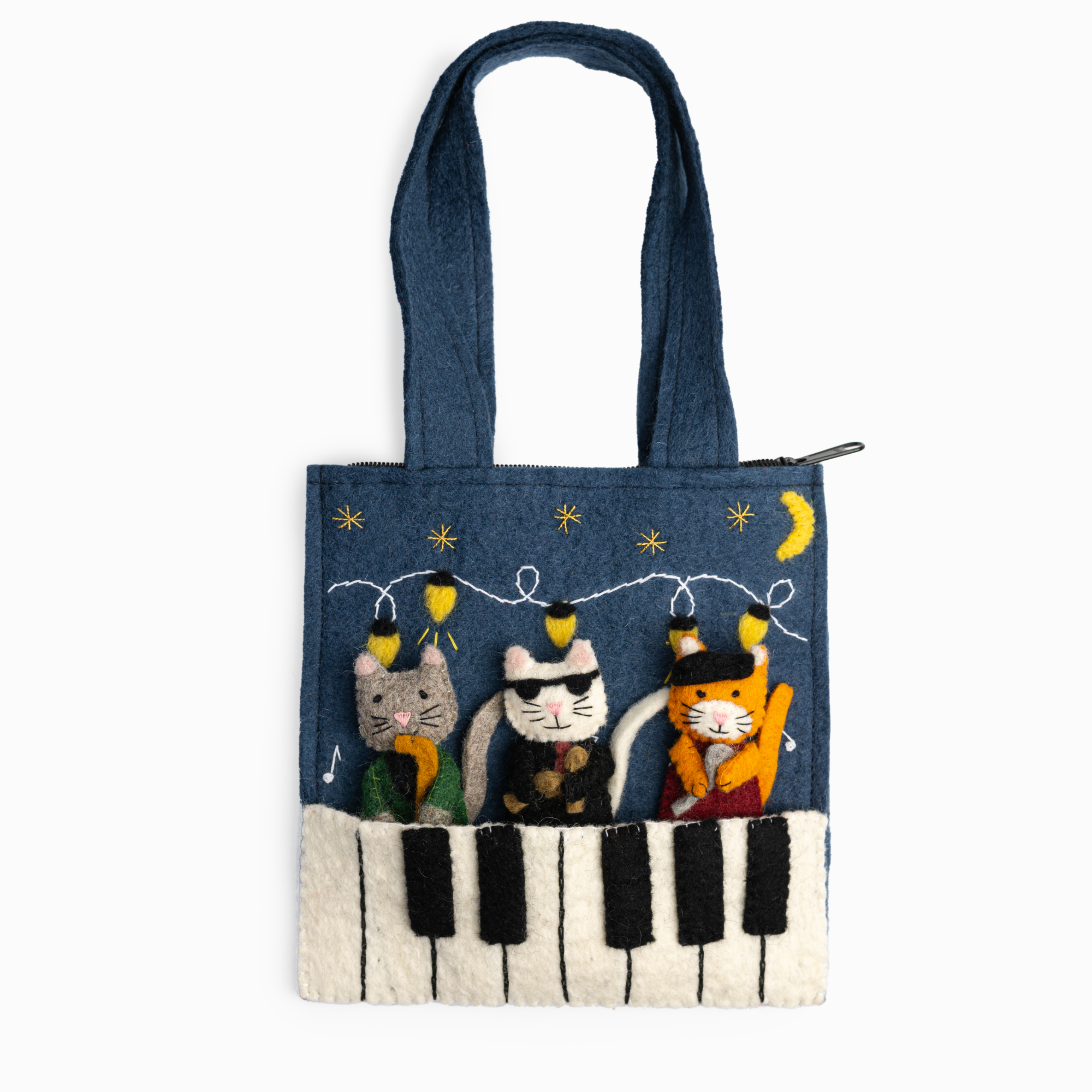 Felt Cats Puppet Bag